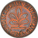 Moneta, GERMANIA - REPUBBLICA FEDERALE, 2 Pfennig, 1966, Stuttgart, MB, Bronzo