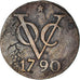 Coin, NETHERLANDS EAST INDIES, 2 Duit, 1790, Utrecht, EF(40-45), Copper, KM:118