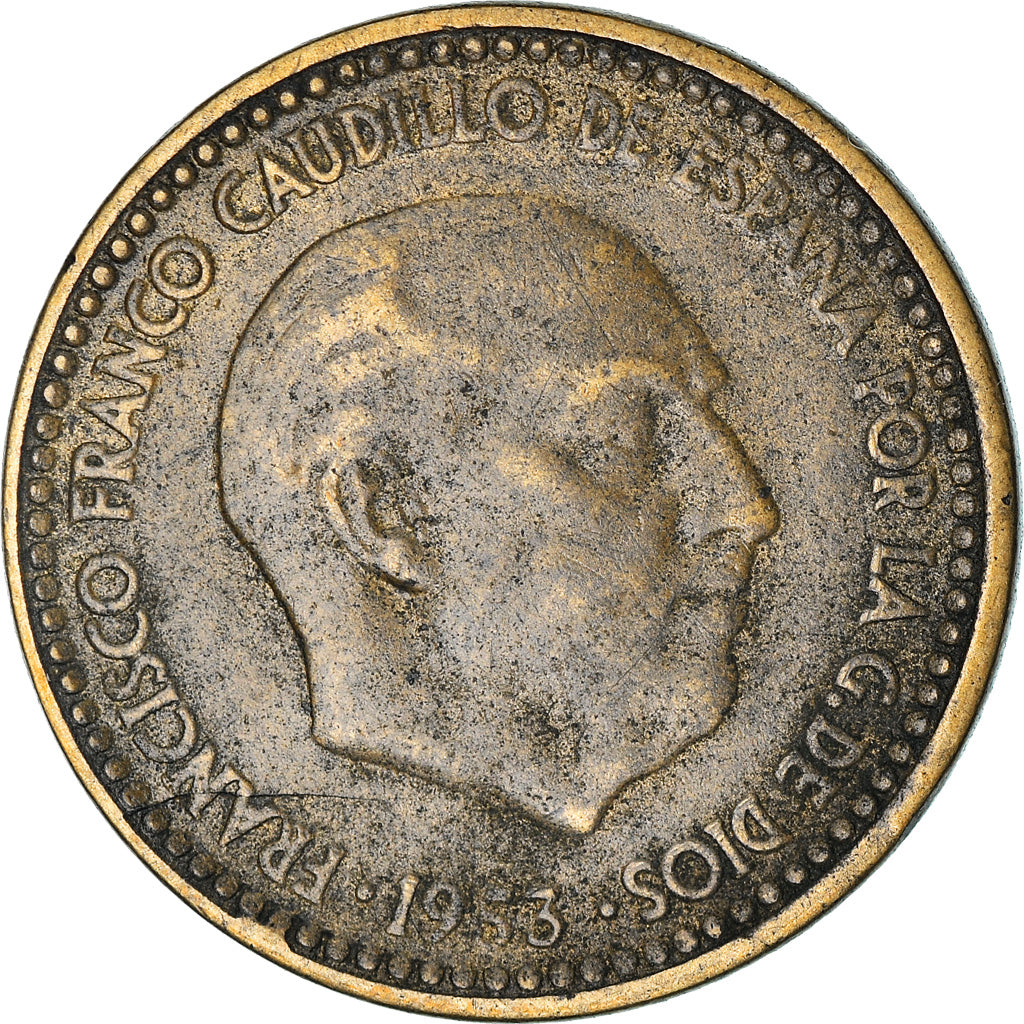 Moneta, Spagna, Francisco Franco, caudillo, Peseta, 1962, MB, Alluminio-bronzo