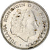 Coin, Netherlands, Juliana, 2-1/2 Gulden, 1969, VF(20-25), Nickel, KM:191