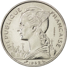 Coin, Réunion, 50 Francs, 1962, MS(63), Nickel, KM:E8, Lecompte:98