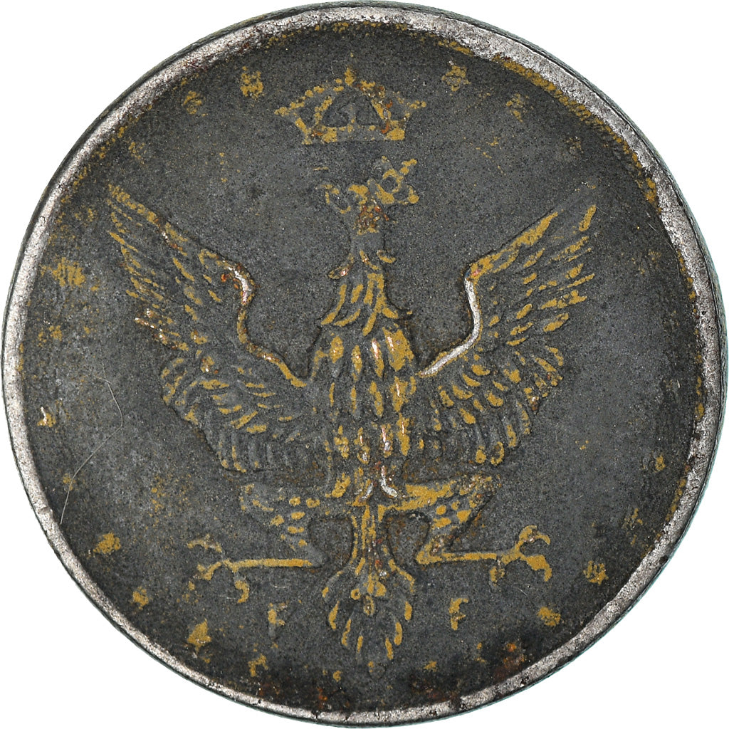 Coin, Poland, 5 Fenigow, 1917, Stuttgart, Germany, EF(40-45), Iron, KM:5