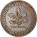 Münze, Bundesrepublik Deutschland, 2 Pfennig, 1959, Hambourg, S, Bronze, KM:106