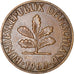 Monnaie, République fédérale allemande, 2 Pfennig, 1960, Hambourg, TTB