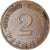 Moneda, ALEMANIA - REPÚBLICA FEDERAL, 2 Pfennig, 1960, Munich, MBC, Bronce
