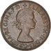 Coin, Australia, Elizabeth II, Penny, 1958, EF(40-45), Bronze, KM:56
