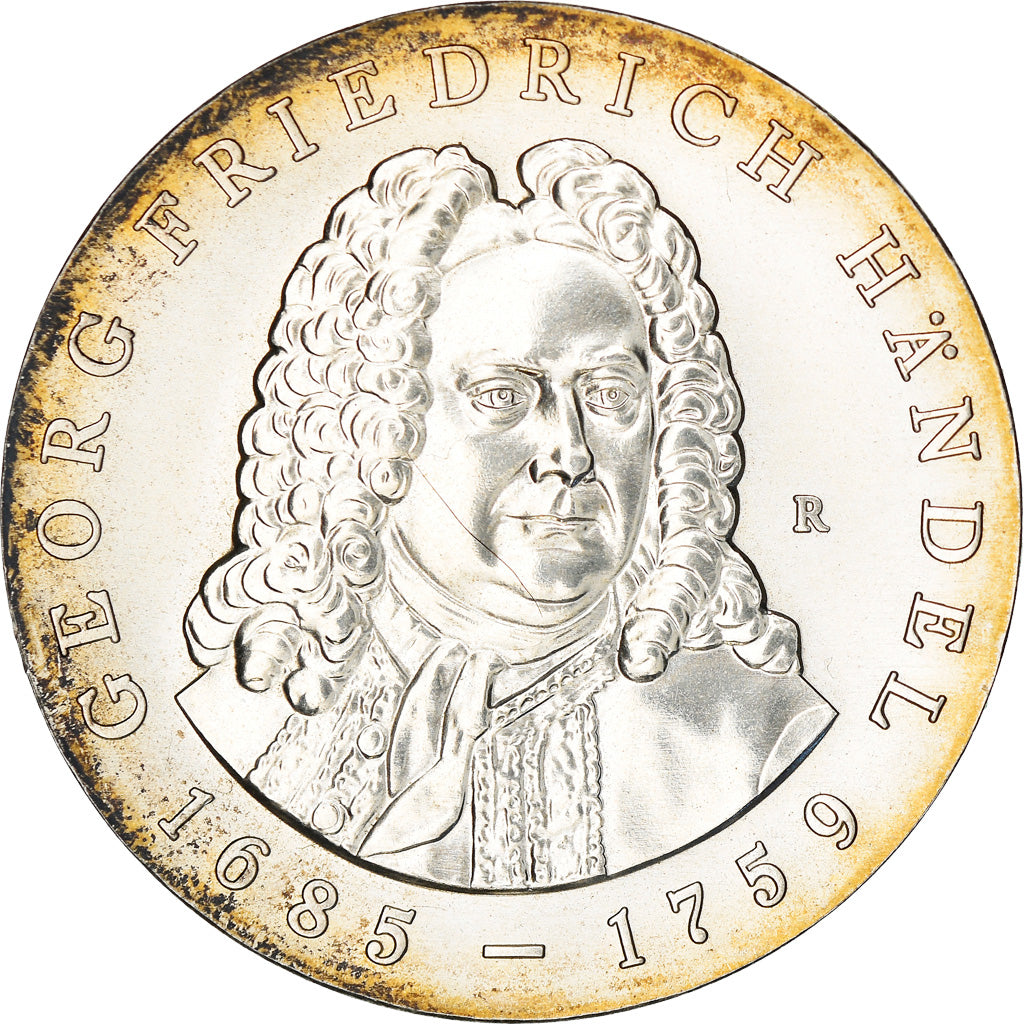 Moeda, ALEMANHA - REPÚBLICA DEMOCRÁTICA, 20 Mark, 1984, Berlin, Georg