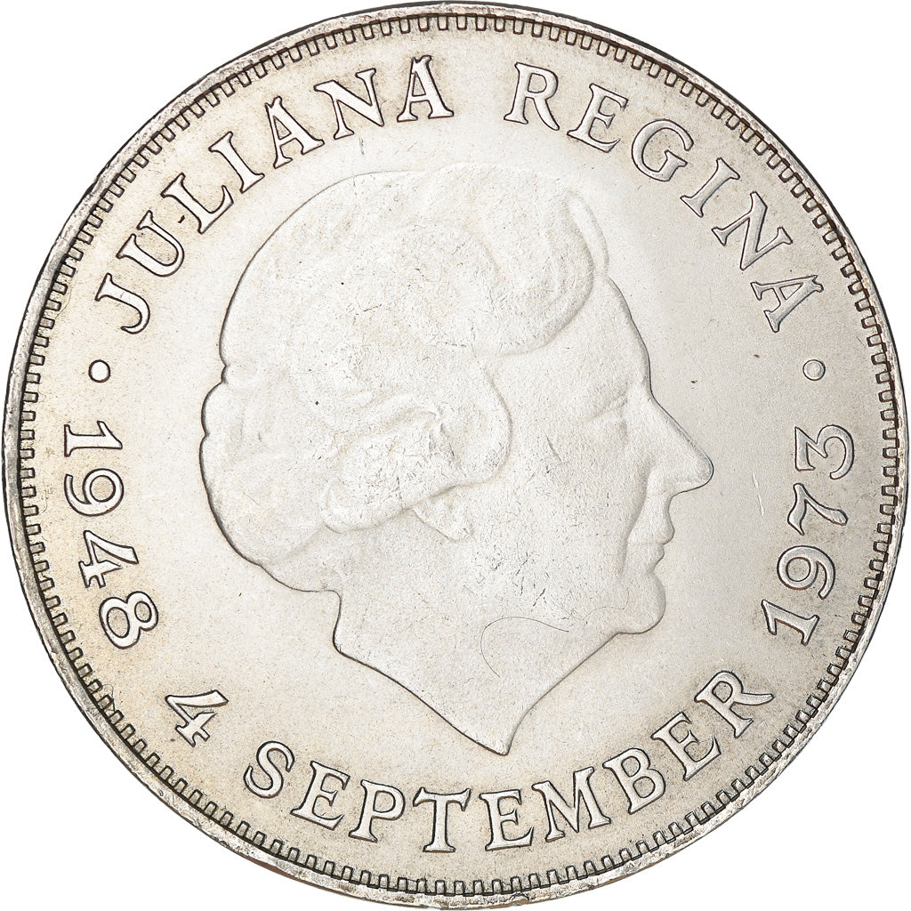 Monnaie, Pays-Bas, Juliana, 10 Gulden, 1973, Utrecht, SUP+, Argent, KM:196