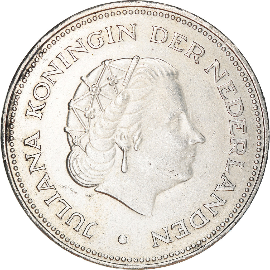Monnaie, Pays-Bas, Juliana, 10 Gulden, 1970, TTB+, Argent, KM:195