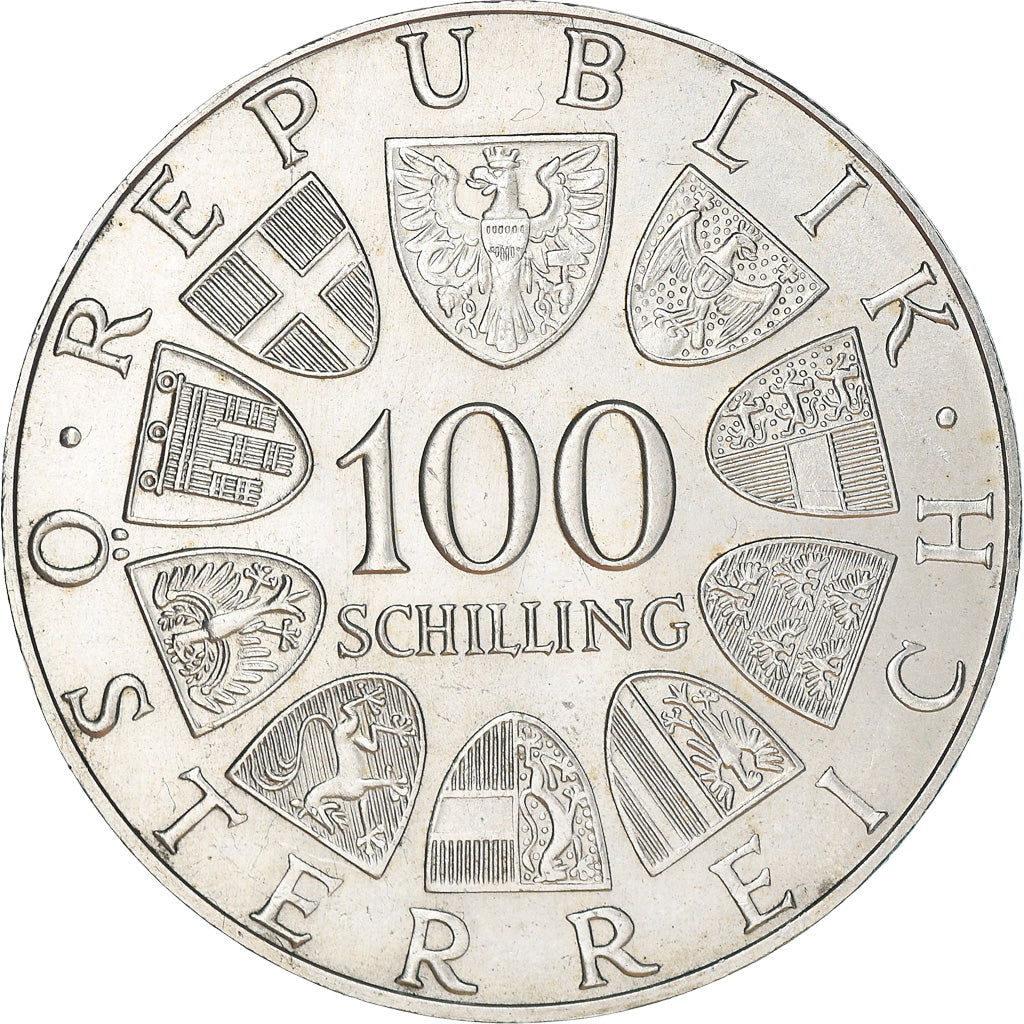 Coin, Austria, 100 Schilling, 1977, AU(50-53), Silver, KM:2934