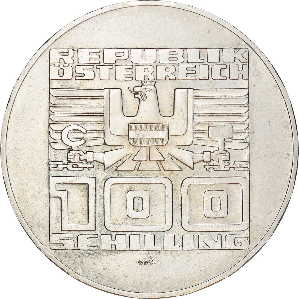 Münze, Österreich, 100 Schilling, 1976, UNZ, Silber, KM:2931