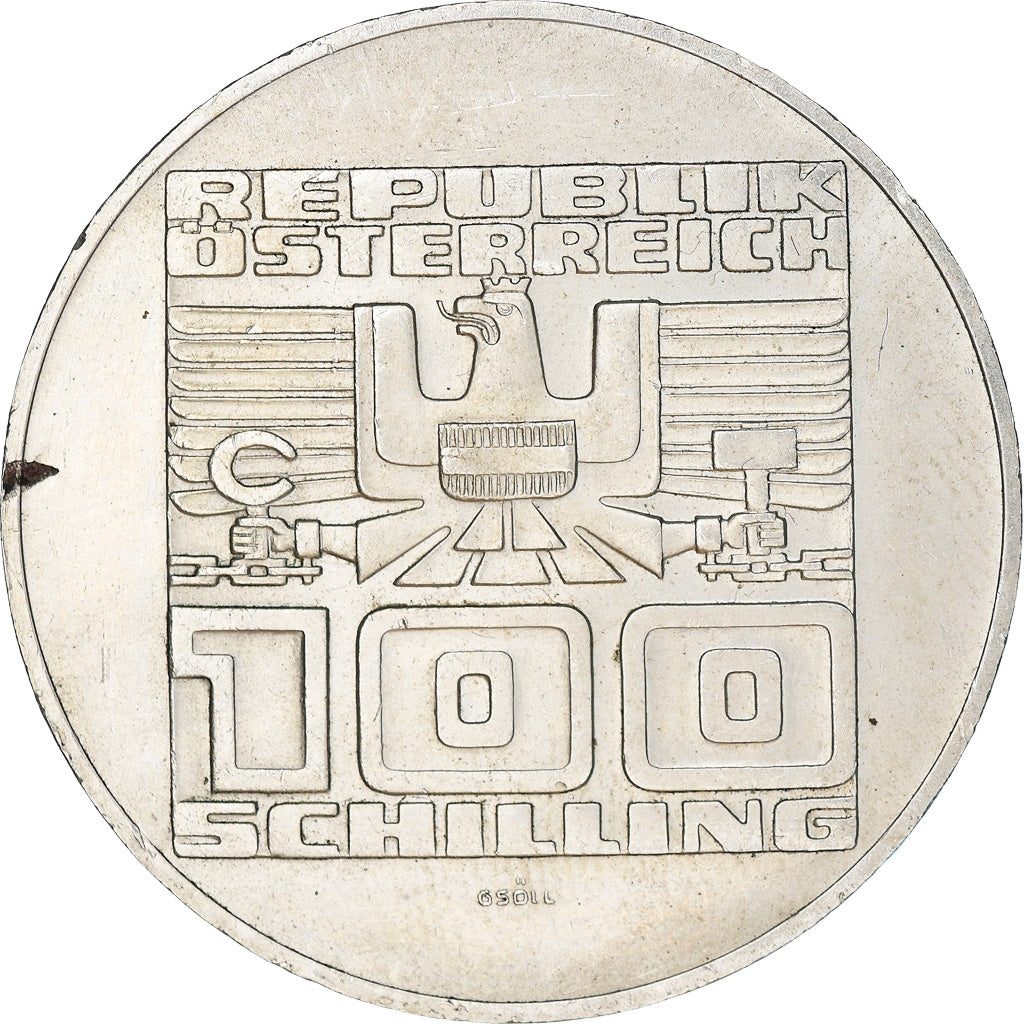 Coin, Austria, 100 Schilling, 1977, AU(55-58), Silver, KM:2935