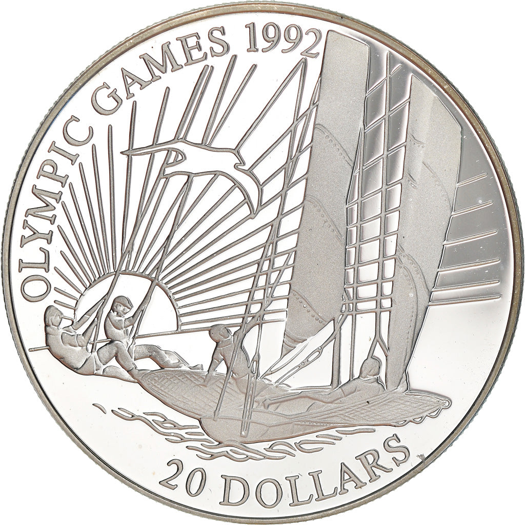 Münze, Kiribati, 20 Dollars, 1992, BE, STGL, Silber, KM:17