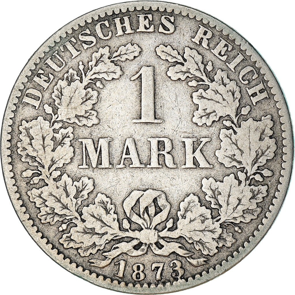 Coin, GERMANY - EMPIRE, Wilhelm I, Mark, 1873, Berlin, EF(40-45), Silver, KM:7