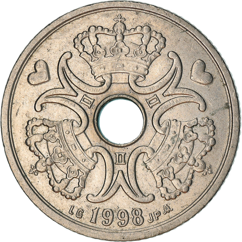 Coin, Denmark, Margrethe II, 5 Kroner, 1998, Copenhagen, EF(40-45)