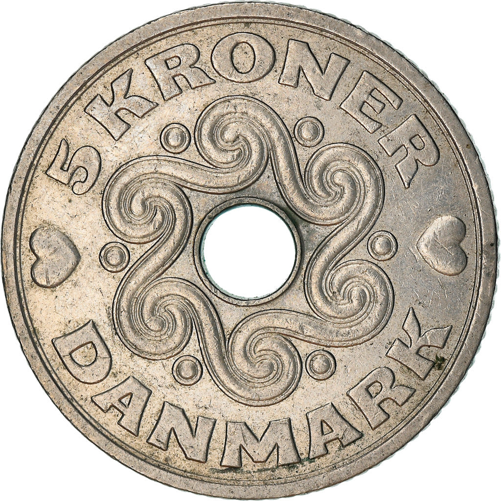Coin, Denmark, Margrethe II, 5 Kroner, 1998, Copenhagen, EF(40-45)