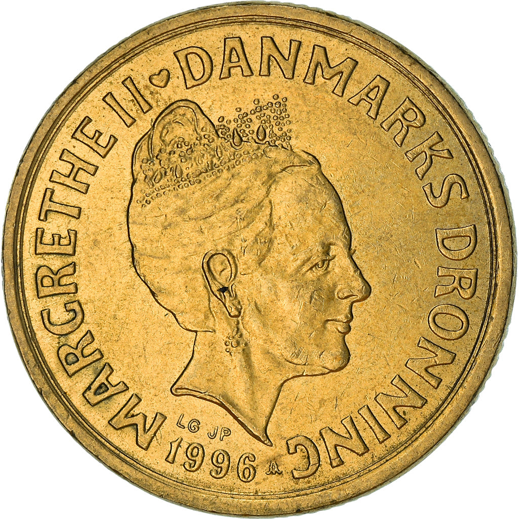 Münze, Dänemark, Margrethe II, 20 Kroner, 1996, Copenhagen, SS