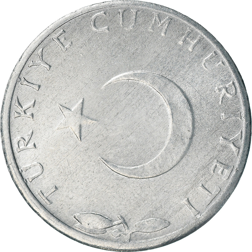 Coin, Turkey, 5 Kurus, 1976, EF(40-45), Aluminum, KM:890a
