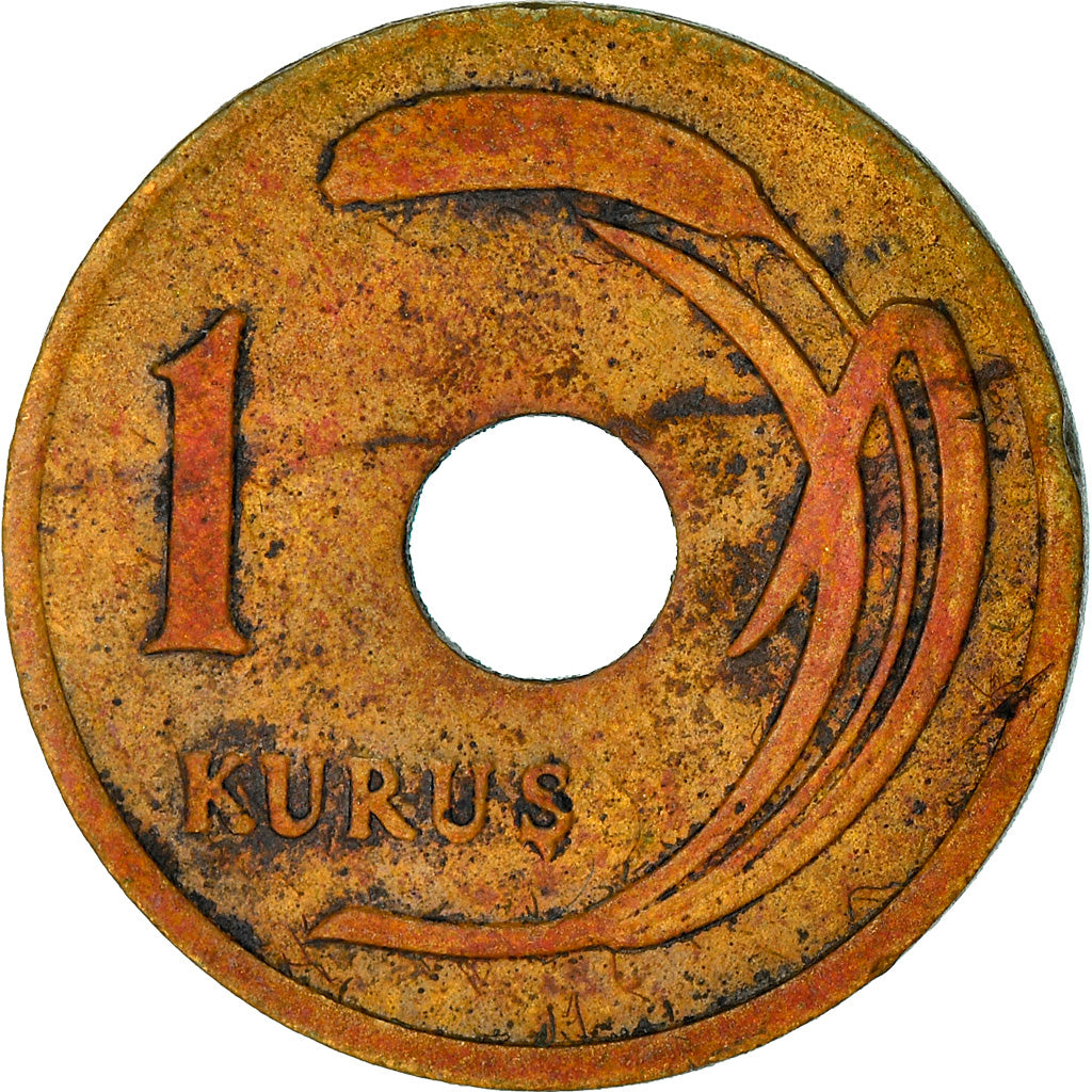 Münze, Türkei, Kurus, 1950, S, Messing, KM:881