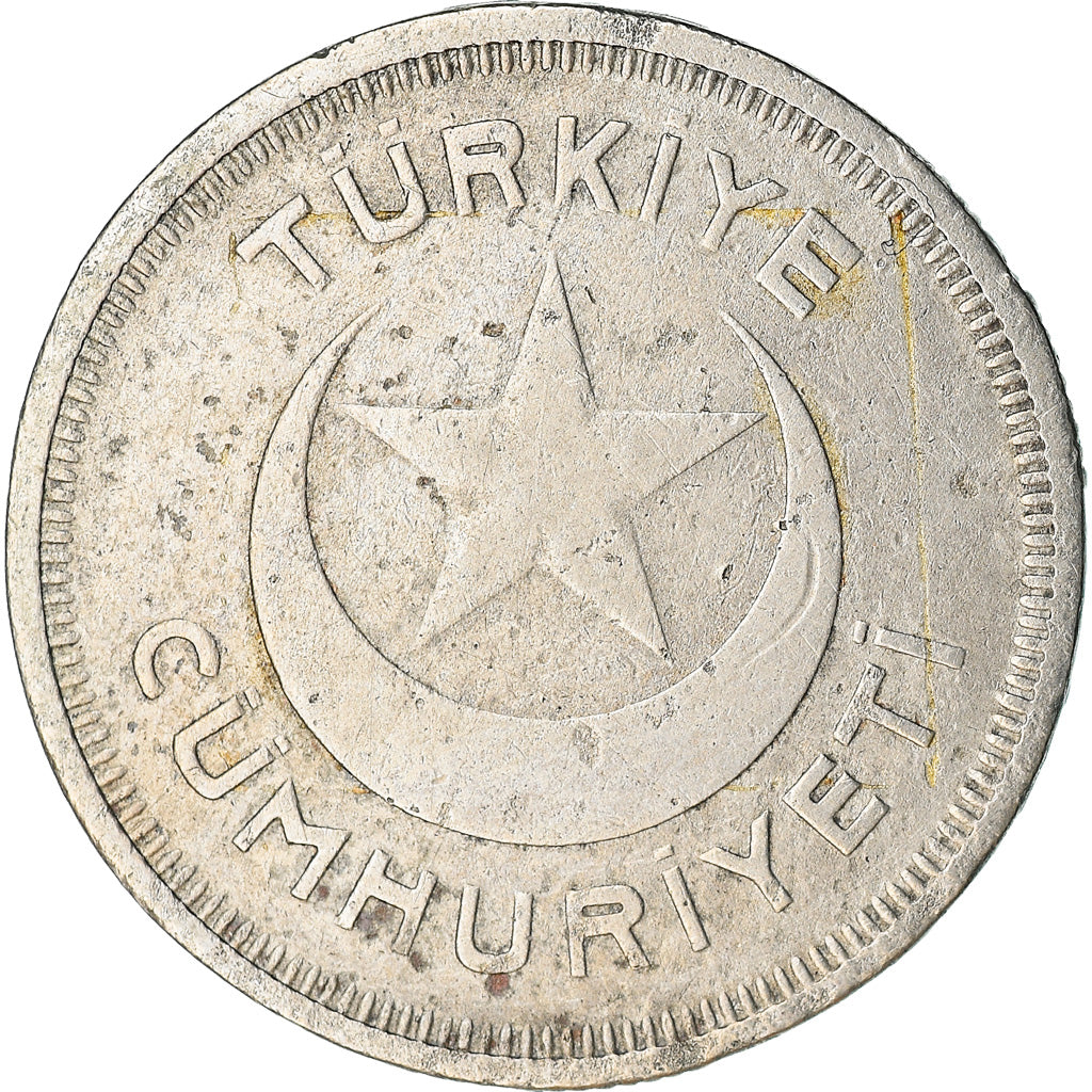 Coin, Turkey, 5 Kurus, 1938, EF(40-45), Copper-nickel, KM:862
