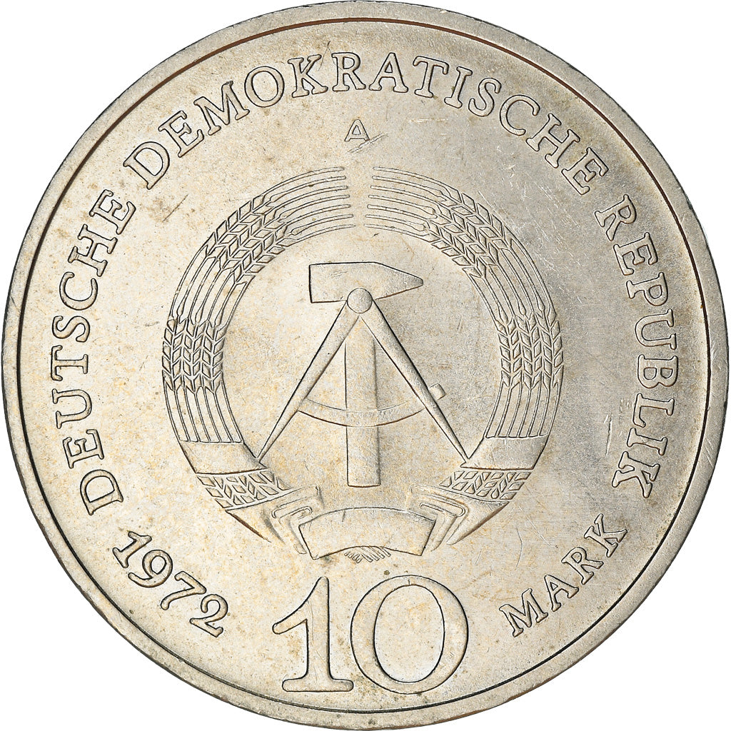 Coin, GERMAN-DEMOCRATIC REPUBLIC, 10 Mark, 1972, Berlin, EF(40-45)