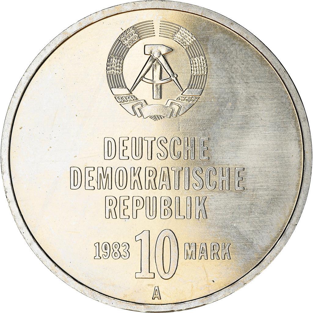 Coin, GERMAN-DEMOCRATIC REPUBLIC, 10 Mark, 1983, Berlin, 30eme anniversaire de