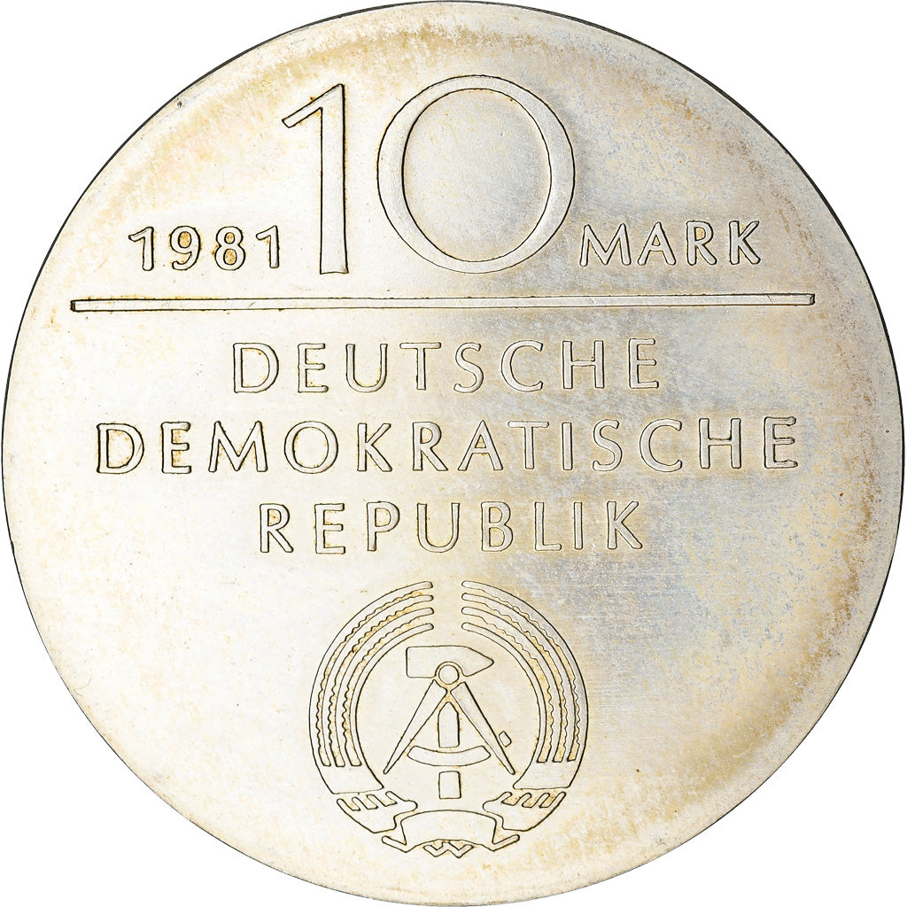 Coin, GERMAN-DEMOCRATIC REPUBLIC, 10 Mark, 1981, Georg Wilhelm Friedrich Hegel