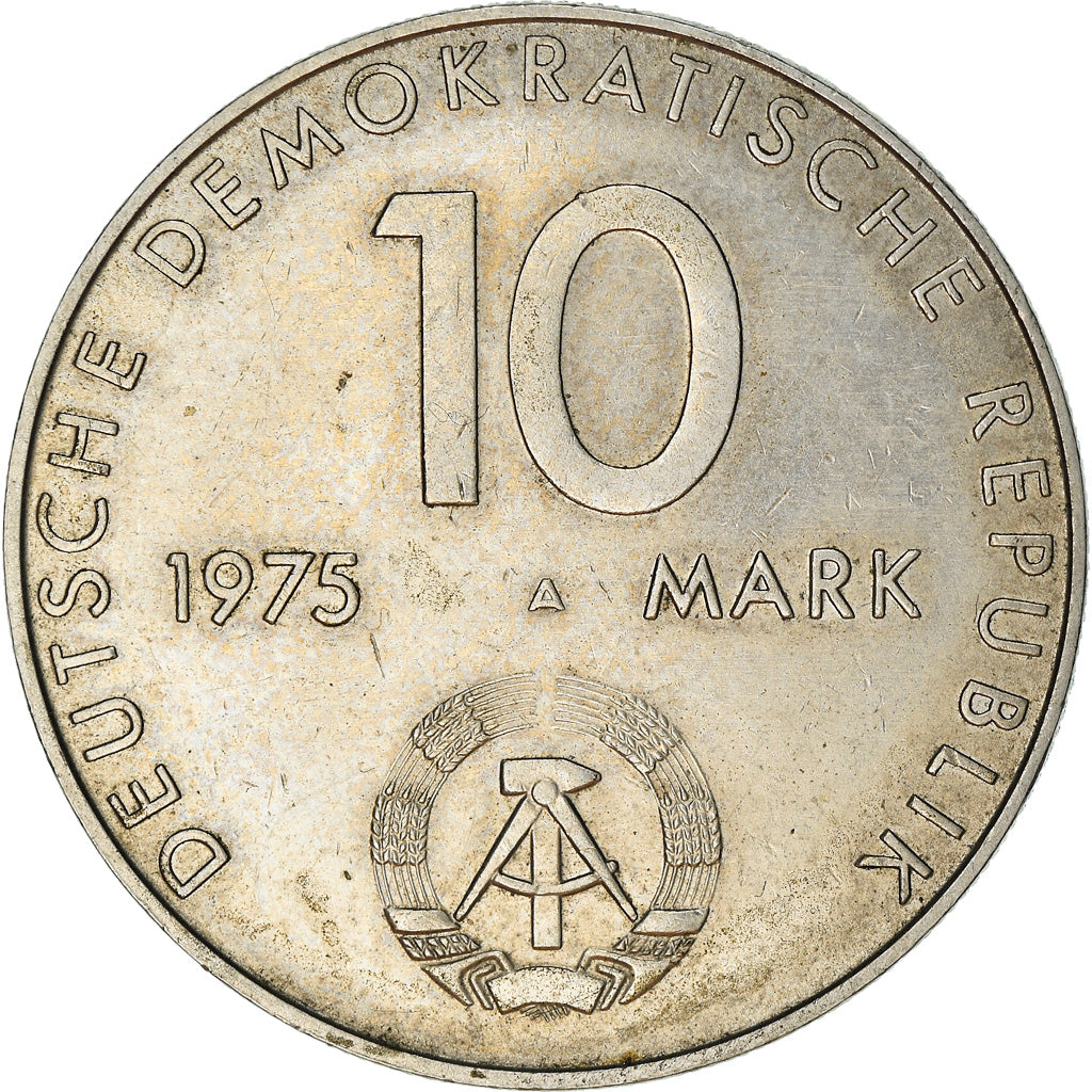 Coin, GERMAN-DEMOCRATIC REPUBLIC, 10 Mark, 1975, Berlin, EF(40-45)