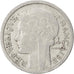 Moneda, Francia, Morlon, 2 Francs, 1945, Beaumont-le-Roger, MBC, Aluminio