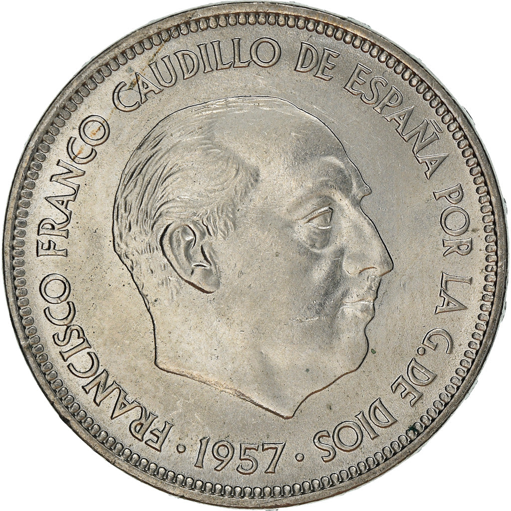 Monnaie, Espagne, Caudillo and regent, 50 Pesetas, 1971, TTB+, Copper-nickel