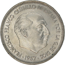 Monnaie, Espagne, Caudillo and regent, 50 Pesetas, 1971, TTB+, Copper-nickel
