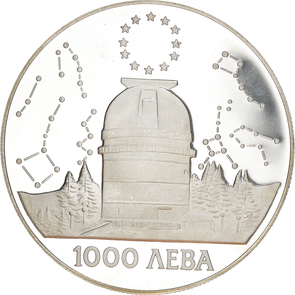 Monnaie, Bulgarie, 1000 Leva, 1995, BE, FDC, Argent, KM:217