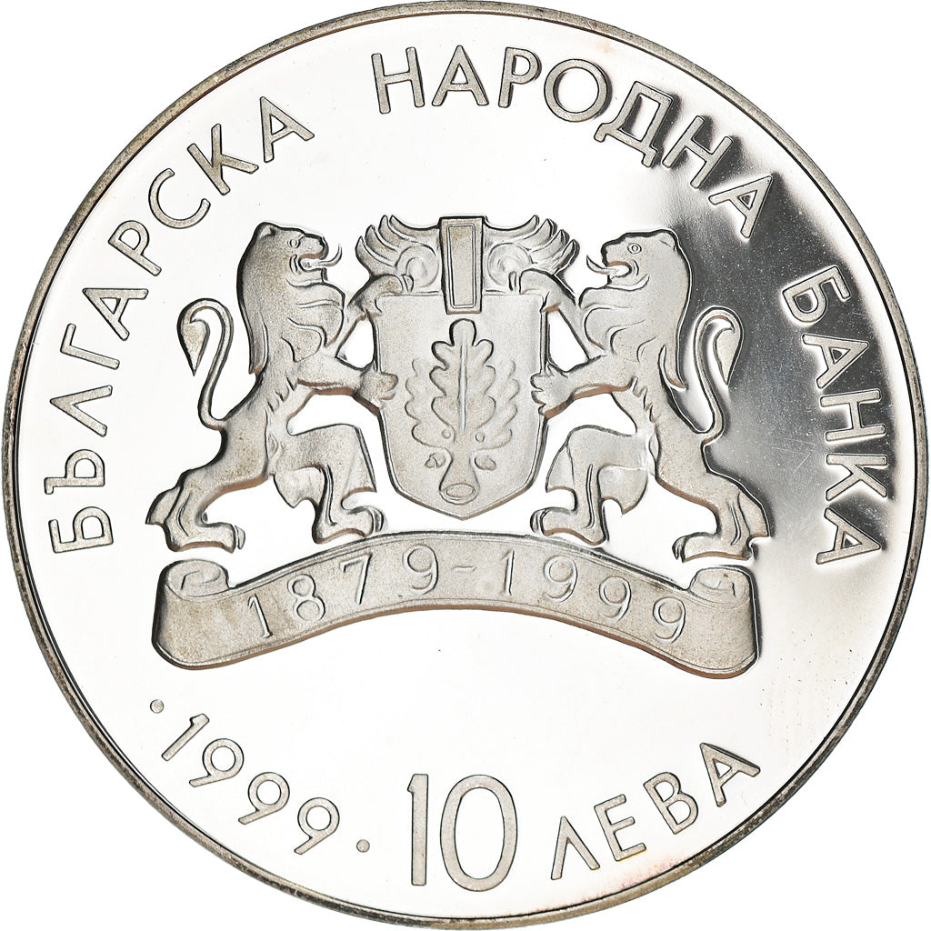 Monnaie, Bulgarie, 10 Leva, 1999, Sofia, BE, FDC, Argent, KM:249