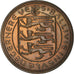 Münze, Guernsey, Elizabeth II, 8 Doubles, 1956, VZ, Bronze, KM:16