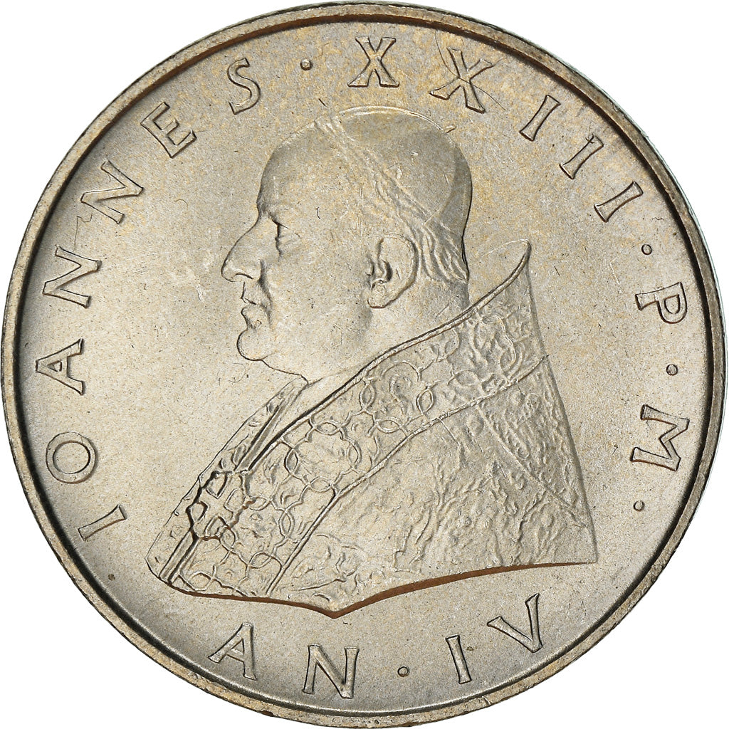 Coin, VATICAN CITY, John XXIII, 500 Lire, 1962, Roma, MS(63), Silver, KM:65.2