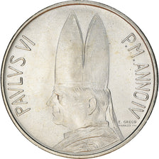 Coin, VATICAN CITY, Paul VI, 500 Lire, 1966, MS(63), Silver, KM:91