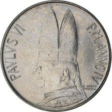 Coin, VATICAN CITY, Paul VI, 100 Lire, 1966, MS(63), Stainless Steel, KM:90