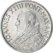 Coin, VATICAN CITY, John XXIII, 10 Lire, 1959, MS(64), Aluminum, KM:61.1