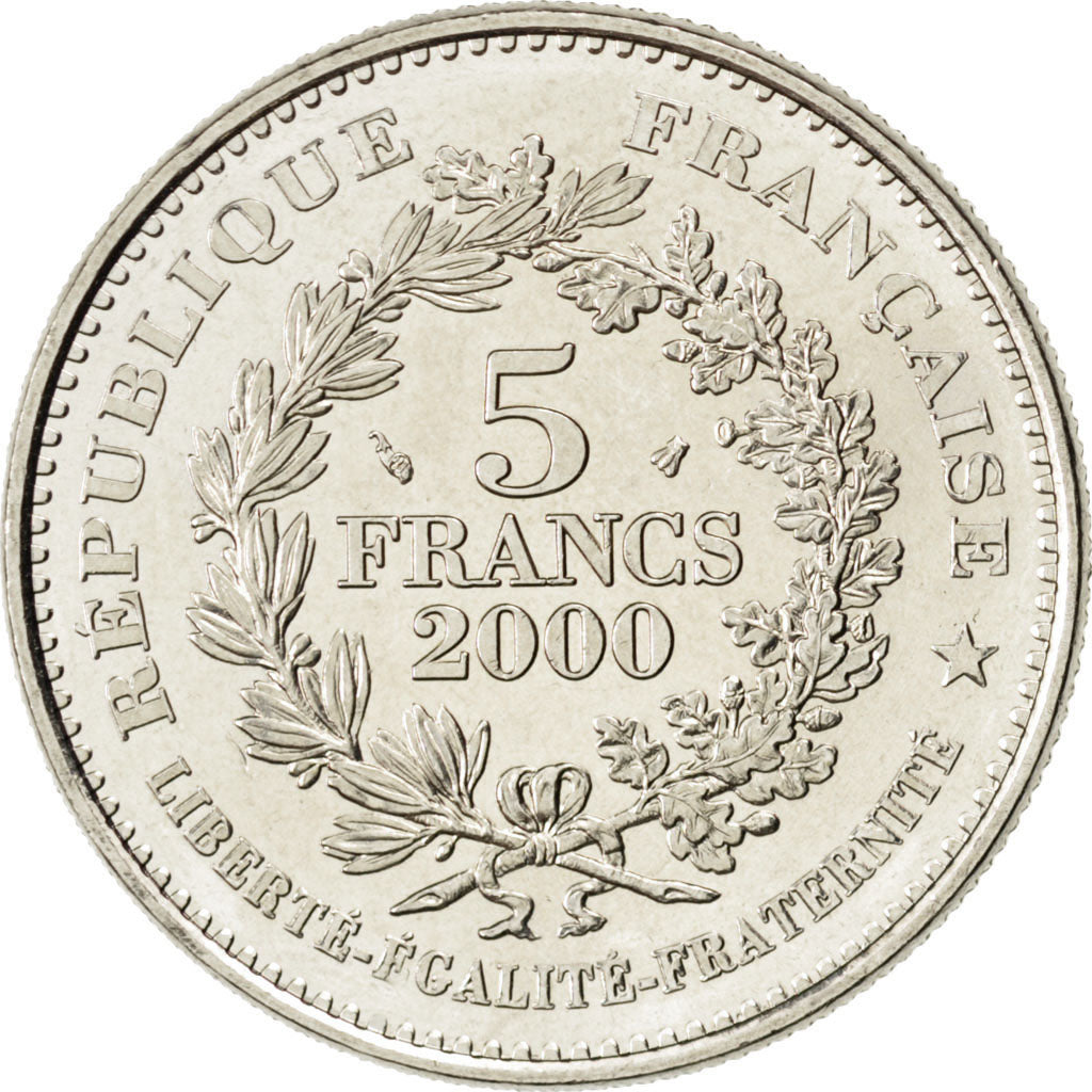 FRANCE, Marianne révolutionnaire, 5 Francs, 2000, Paris, KM #1965, MS(63), C...