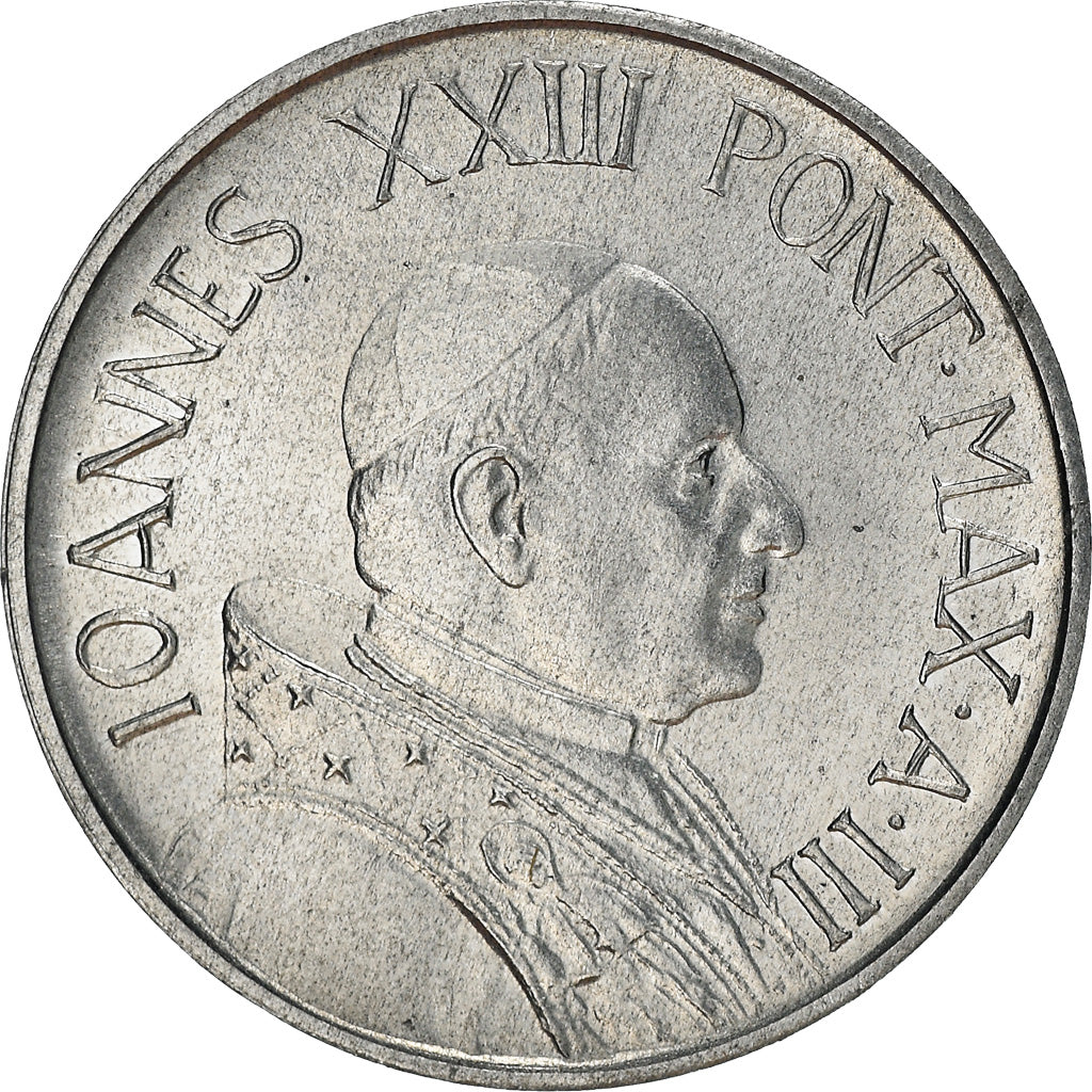 Monnaie, Cité du Vatican, John XXIII, 5 Lire, 1961, SPL, Aluminium, KM:60.2