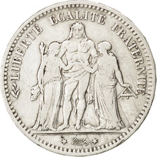 FRANCE, Hercule, 5 Francs, 1878, Bordeaux, KM #820.2, VF(30-35), Silver,...
