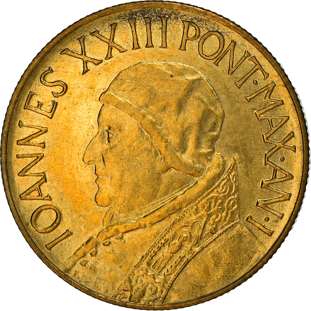 Münze, Vatikanstadt, John XXIII, 20 Lire, 1959, Roma, SS, Aluminum-Bronze