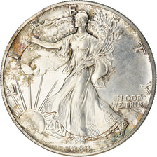 Monnaie, États-Unis, Dollar, 1989, U.S. Mint, Philadelphie, American Silver