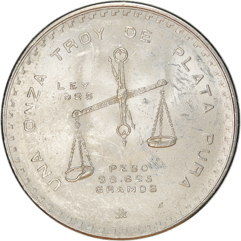 Moneta, Messico, Onza, 1980, Mexico City, BB+, Argento, KM:M49b.5