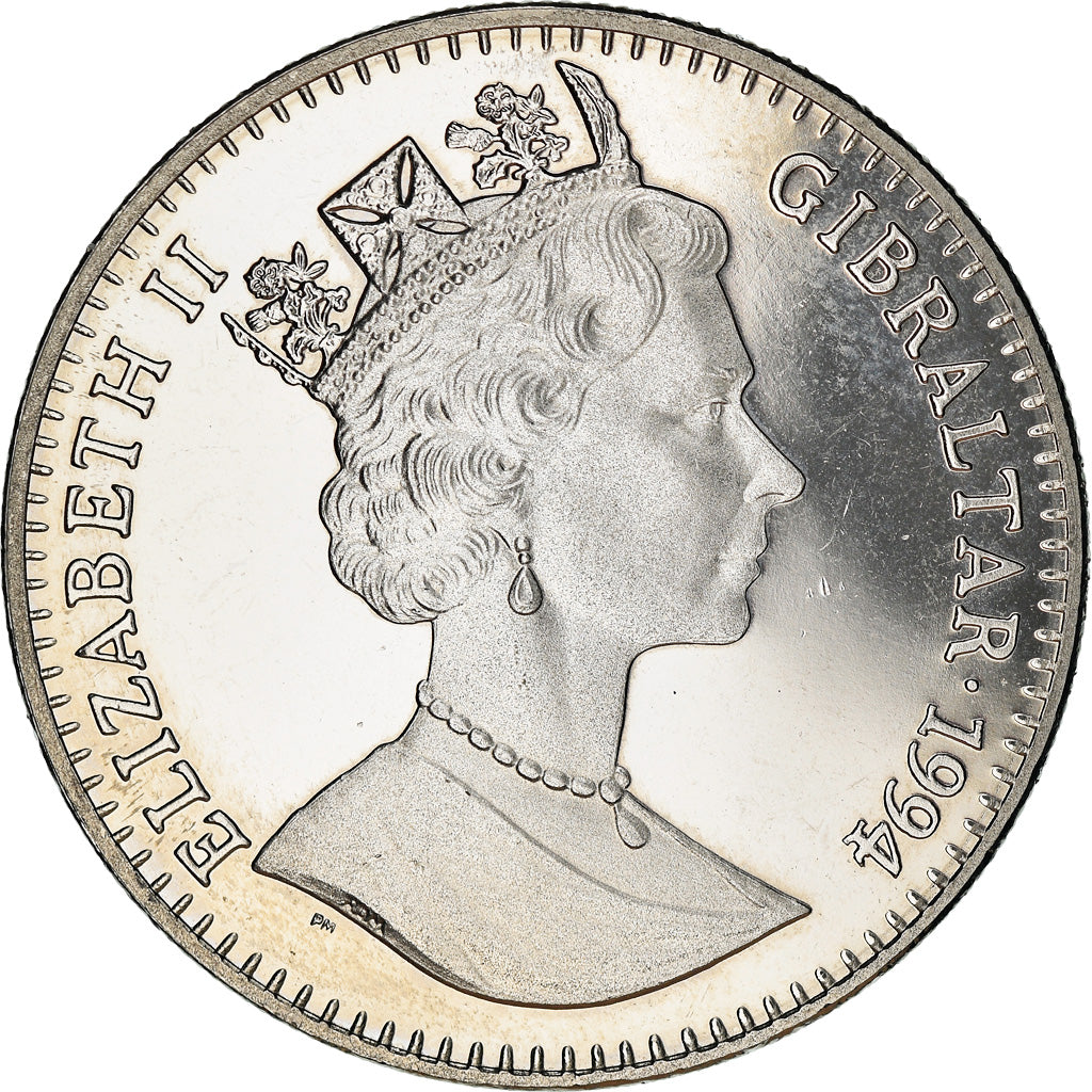 Coin, Gibraltar, 2.8 Ecus, 1994, BE, MS(63), Cupro-nickel, KM:489
