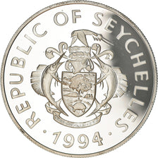 Coin, Seychelles, Queen Mother, 25 Rupees, 1994, BE, MS(65-70), Silver, KM:79