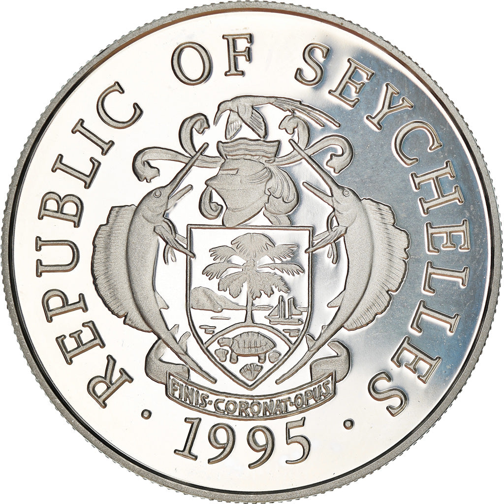 Münze, Seychelles, Olympic Games 1996, 25 Rupees, 1995, BE, STGL, Silber, KM:80