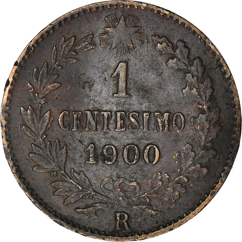 Coin, Italy, Umberto I, Centesimo, 1900, Rome, VF(20-25), Copper, KM:29
