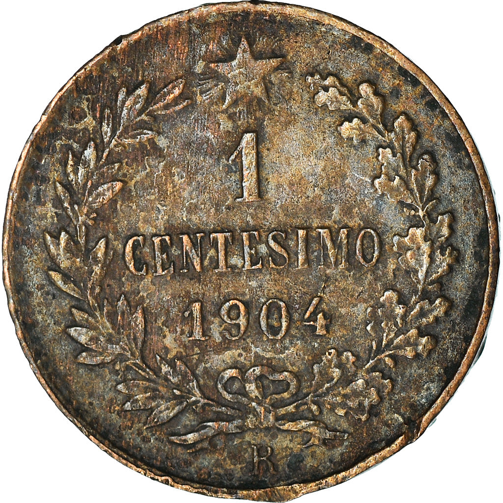 Moneda, Italia, Vittorio Emanuele III, Centesimo, 1904, Rome, BC+, Bronce, KM:35