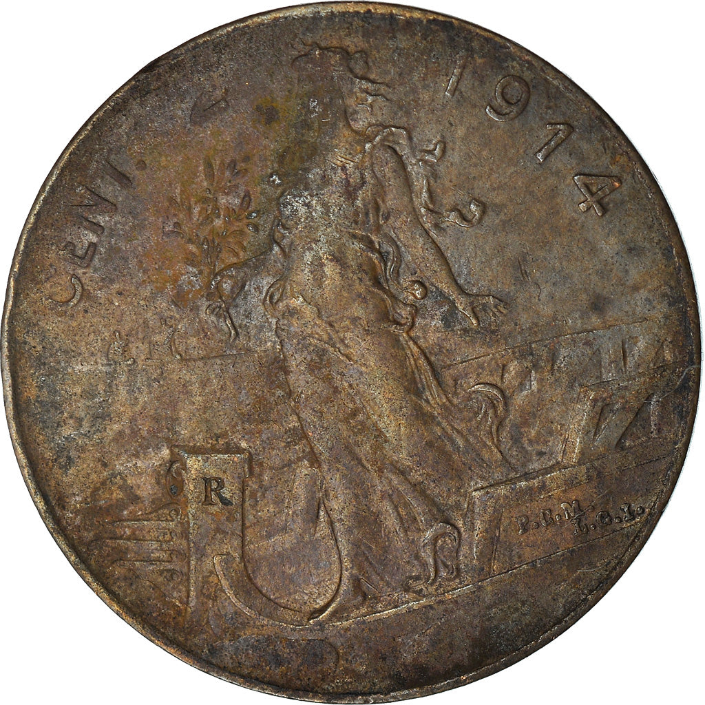Monnaie, Italie, Vittorio Emanuele III, 2 Centesimi, 1914, Rome, TB, Bronze